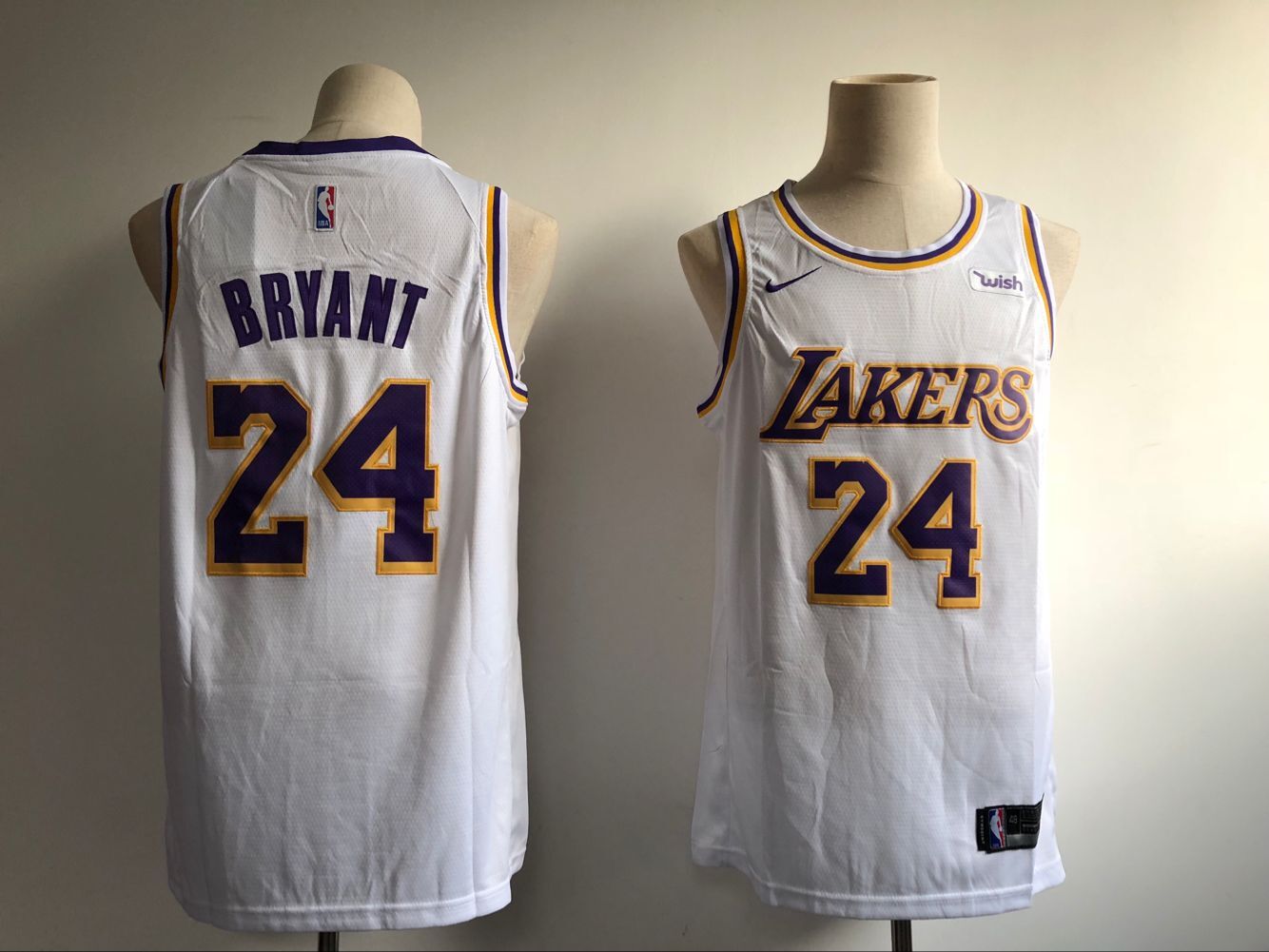 Men Los Angeles Lakers 24 Bryant white Game Nike NBA Jerseys